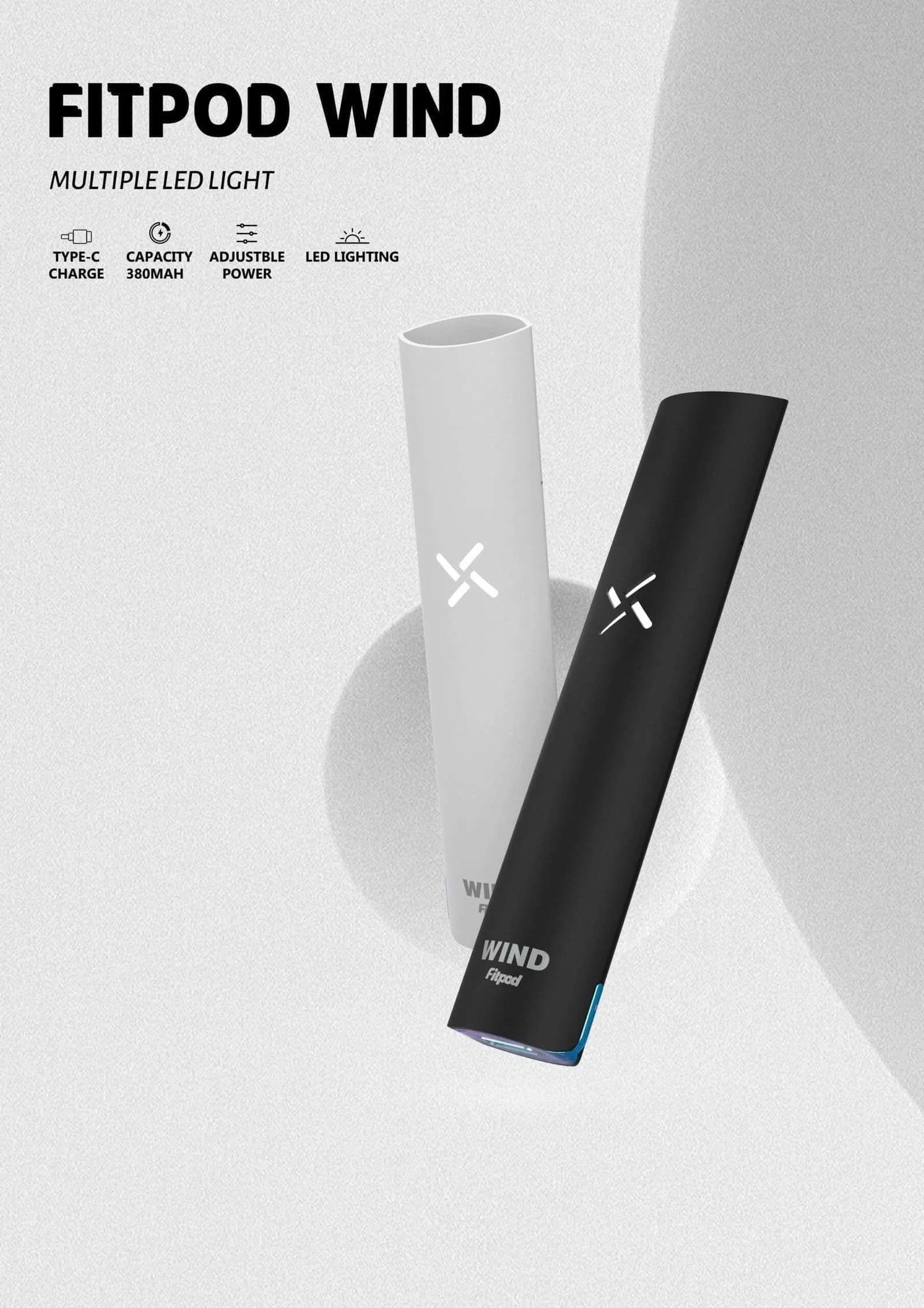 Fitpod Wind氣流發光一代電子煙可調壓主機